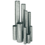 Spiral ducts for fumes and vapors